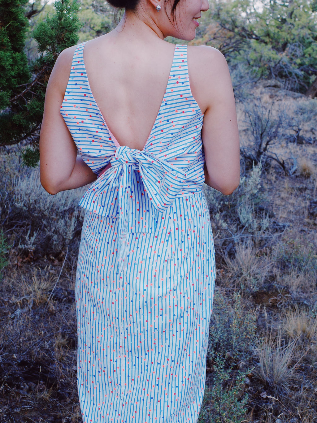 Premium Cotton Wrap Tie Dress