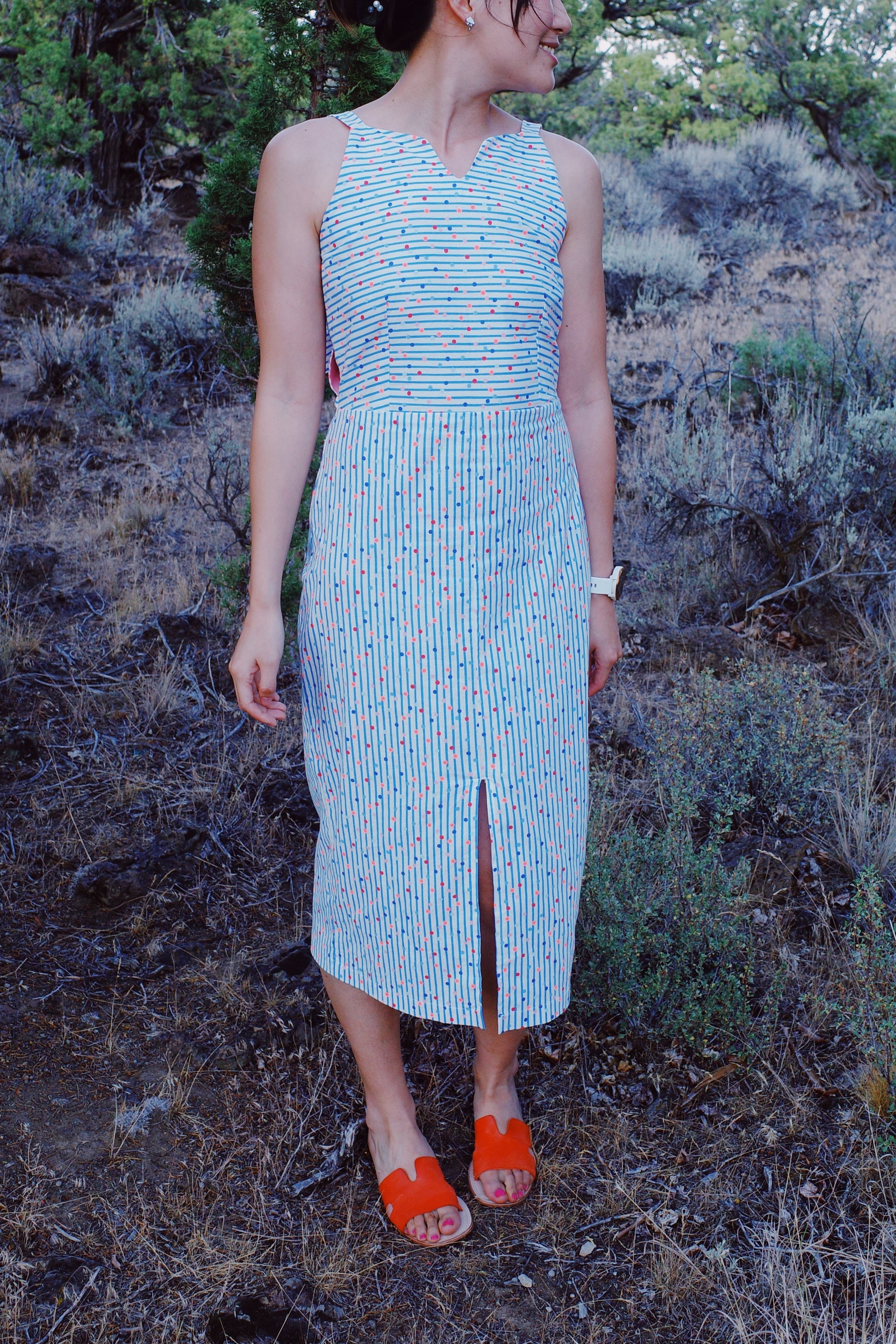 Premium Cotton Wrap Tie Dress