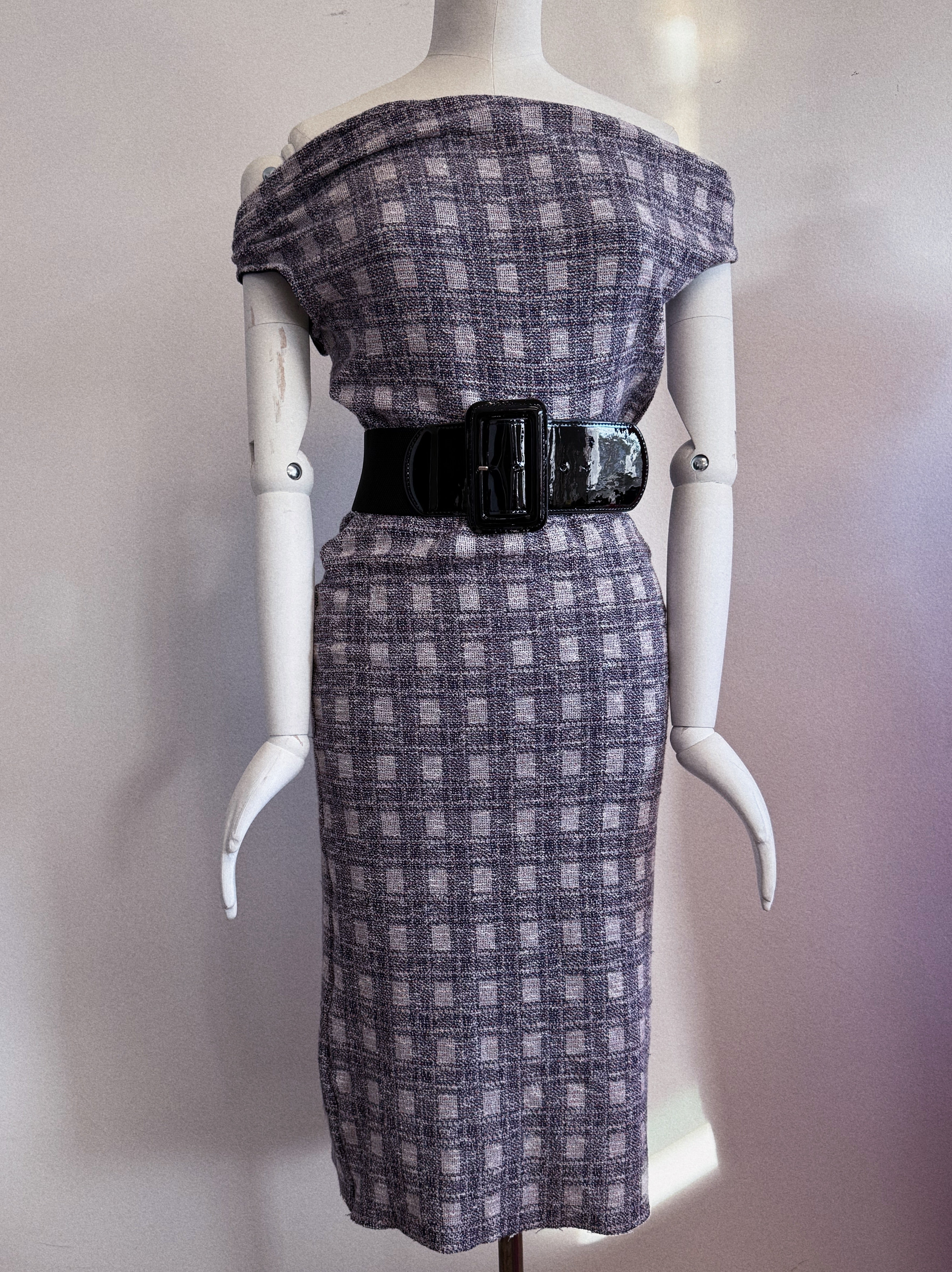 Cowl Back Knit Dress