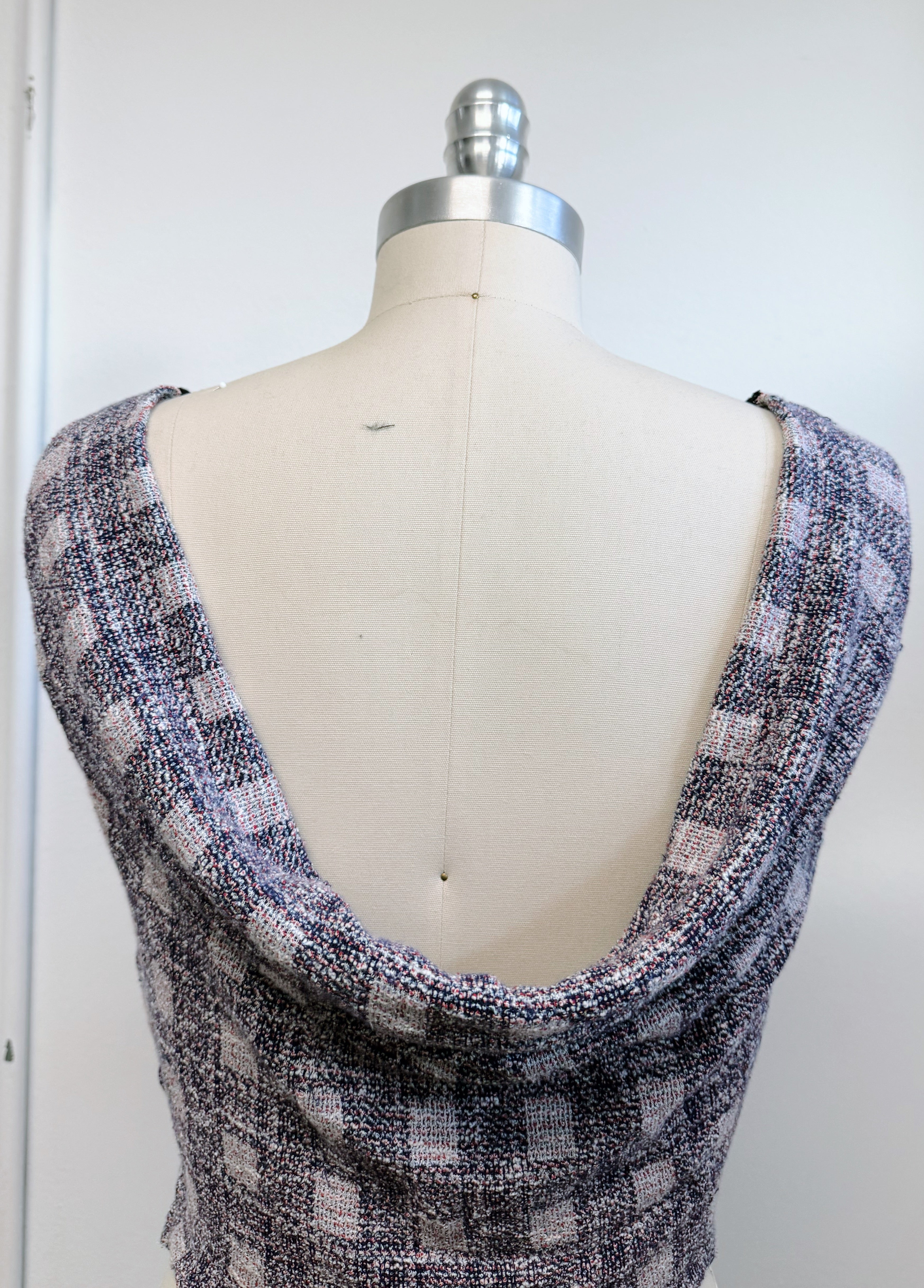 Cowl Back Knit Dress