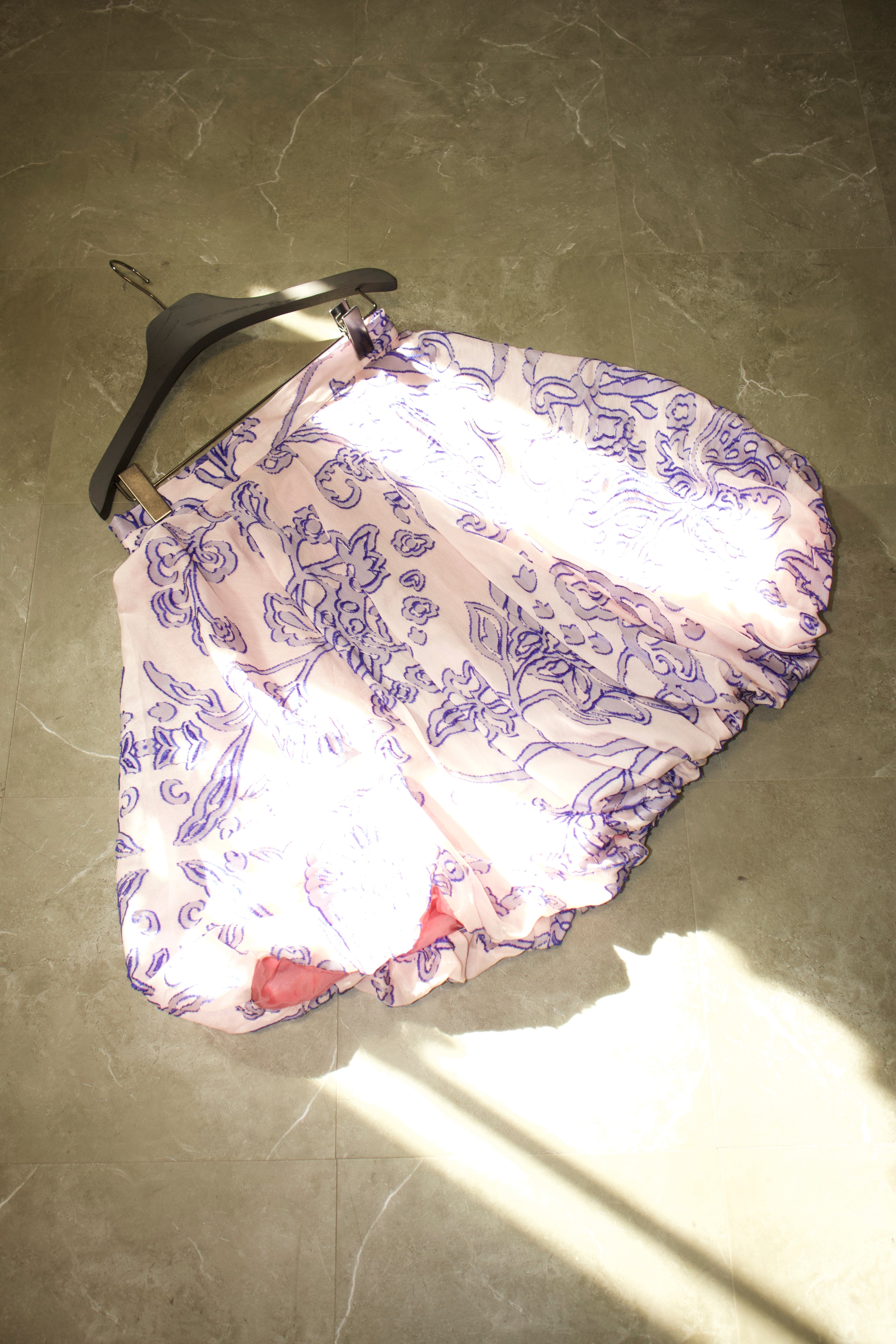 Floral Print Bubble Skirt