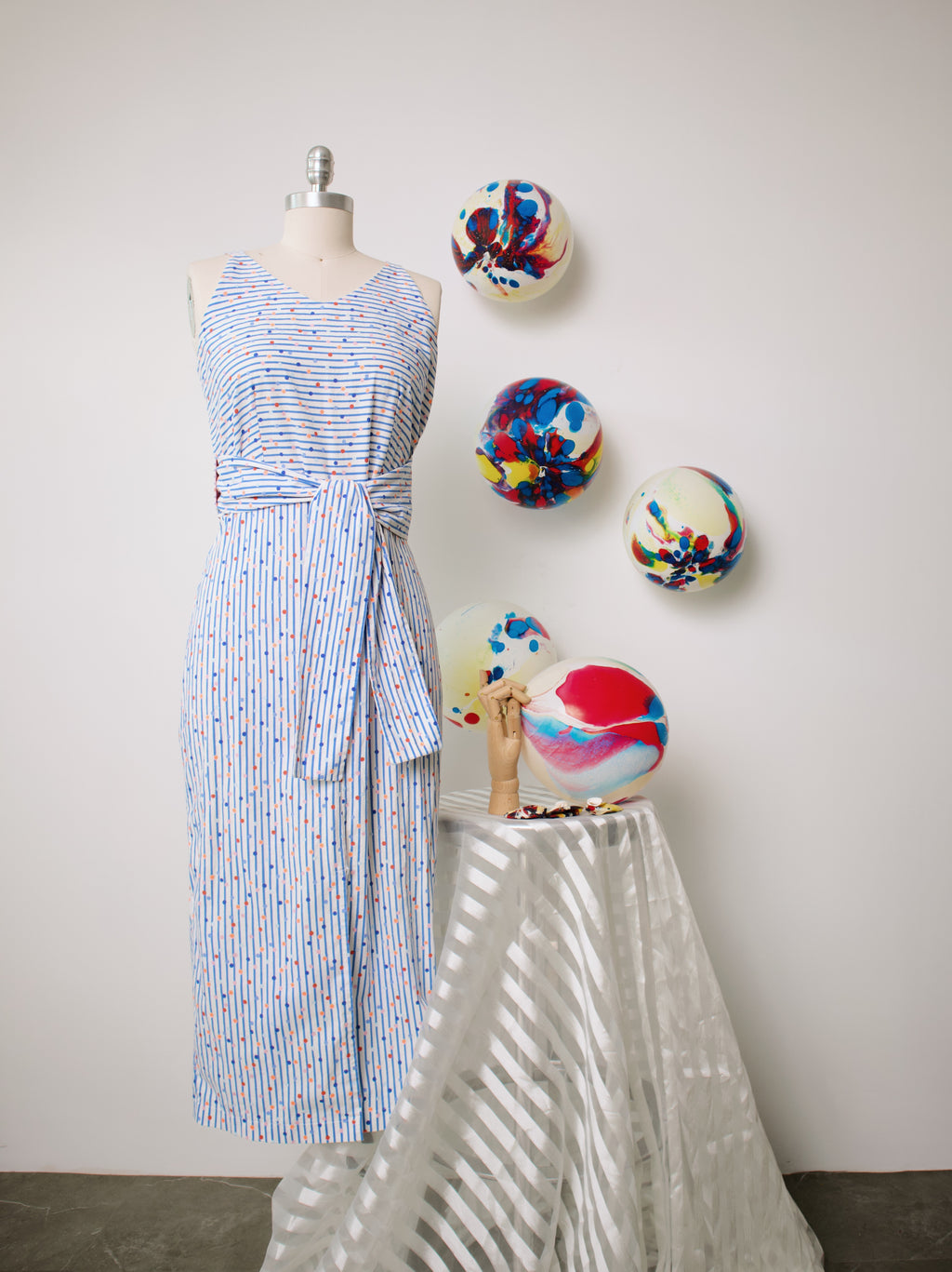 Premium Cotton Wrap Tie Dress