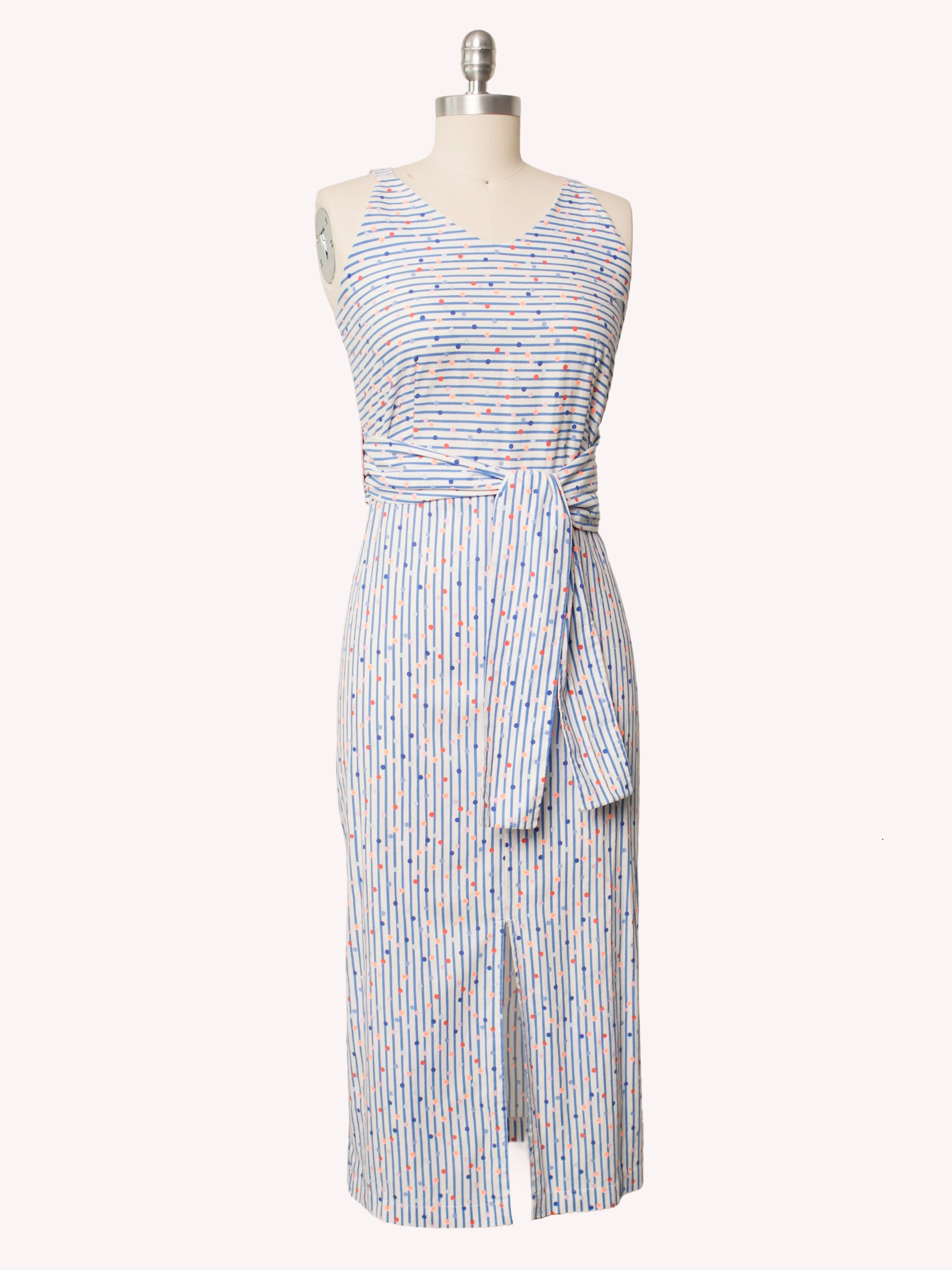 Premium Cotton Wrap Tie Dress