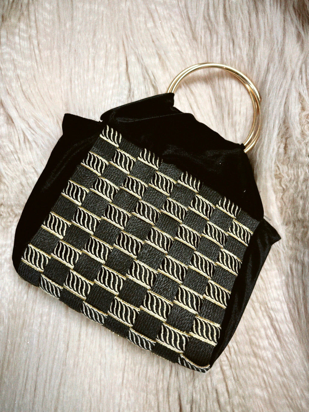 Weaved Ribbon Clutch