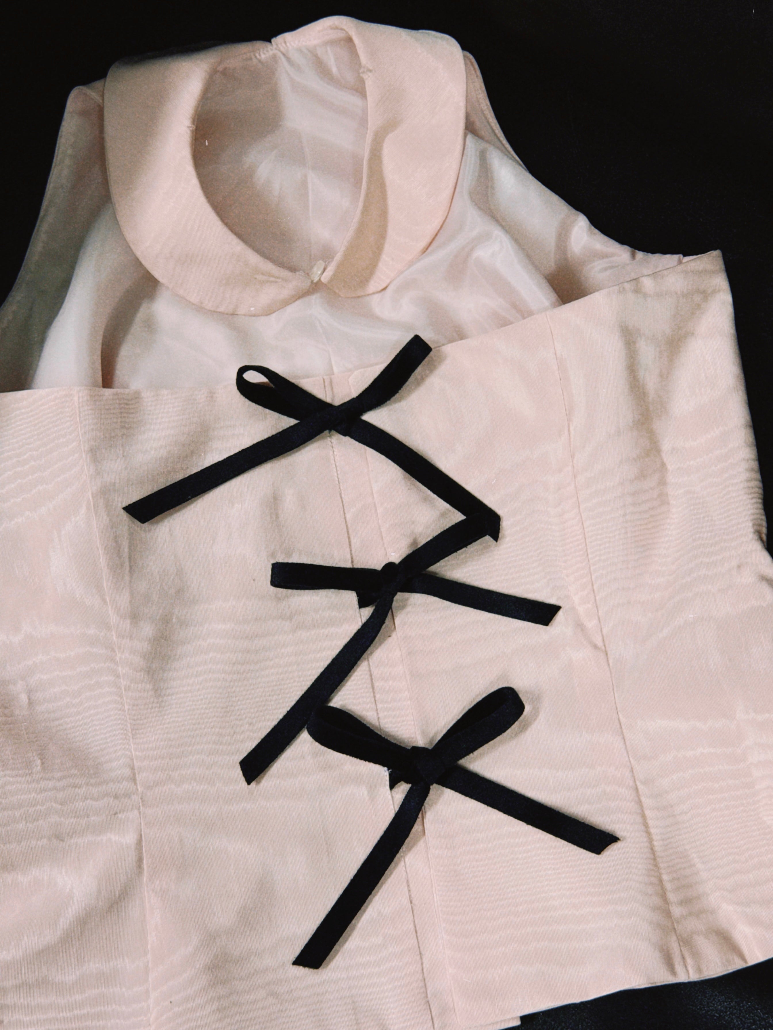 Jacquard top and skirt set